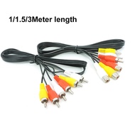 3 RCA Male to Female Plug Adapter 3RCA AV Audio Video Extension Cable 1/1.5/3M
