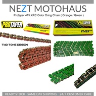 Protaper 415 XRC Color Oring Chain ( Green & Orange )