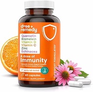 A Dose of Immunity Quercetin with Vitamin C and Zinc, Vitamin D, 500mg Quercetin Bromelain with Echi