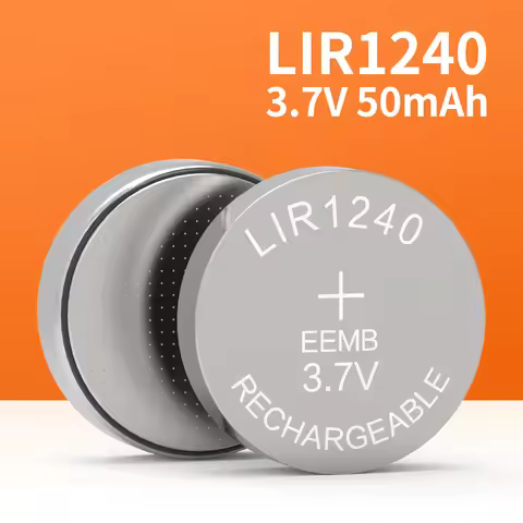 EEMB 2/10PCS Lir1240 rechargeable lithium button battery 3.7V 50mAh Wireless Bluetooth earphones hea