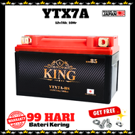 KING YTX7A MOTOR BATTERY VF3i 185 JETZ 125 JETZ POWER 125 VFI 185 SYMPHONY 150 SPORT 110 ELIT