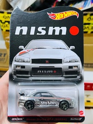 Hobby Store xe mô hình Hot Wheels RLC Exclusive Nissan Skyline GT-R R34 Bạc ( Full Card )