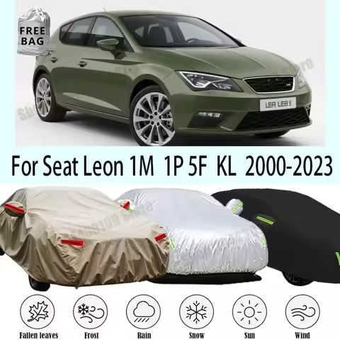 For Seat Leon 1M 1P 5F KL Car Cover Outdoor Protection Covers Snow Sunshade Waterproof Dustproof Ext