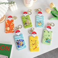 JUNYUE Pikachu Card Cover, Documents Bag Credit ID Card Pikachu Card Holder, Japanese Style Anti-los