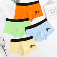 LJMOFA 4pcs/box 1-12Y Boy Baby Kids Underwear Pure Cotton Safety Antibacterial Underwear Cartoon Din