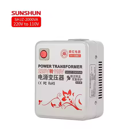 2000W Step Down Converter 220V to 110V Power Transformer for USA Japan 50Hz/60Hz Household Appliance