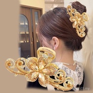 [Z02+T01] High-End French Crystal Flower Modern Luxury Advent Time Shark Hair Clip Elegant High-End 