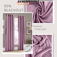 G4-Ready Made Curtain!!! Siap Jahit Langsir ,Langsir RAYA Kain Tebal (Ring / Eyelet )Living Room,Windows!!Pastel Purple, Material Polyester 85% Blackout