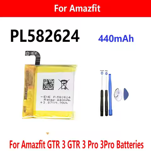 PL582624 Replacement Watch Battery For Amazfit GTR 3 GTR 3 Pro 3Pro Batteries