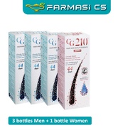 PROMO CG210 Hair & Scalp Essence 3 Bottles of Male EXP:06/2026 + 1 Bottle of Female EXP:10/2026