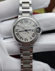 👫正品 cartier卡地亞藍氣球系列  型號：W6920085 自動機械女表 表徑33mm   羅馬刻度23年全套證書