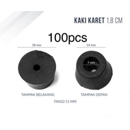 1.8 cm Rubber Feet (PVC) for Salon Speaker Power Box/ Amplifier/ Hardcase/ Sofa/ Door/
