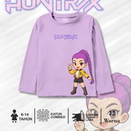 Rumi Kpop Demon Hunter Shirt 6 - 14 Years Cotton Combed Girls' Long Sleeve T-Shirt Rumi Peace