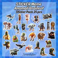 STICKER MEME ANOMALI NOXA ITALIAN BRAINROT contains 25 pcs STICKER Pack set
