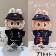 LBB17cm Baby Clothes One Two Three Fourth Generation Vinyl Doll Baby Clothes Pendant F1 Racing Red B