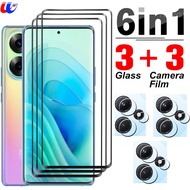 6in1 Camera Protective Glass For itel S23 Plus 4G 3D Curved Tempered Glass Infinix itel S23 Plus S23