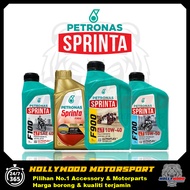PETRONAS SPRINTA F100 SAE40 F700 15W50 F900 10W40 FULLY SYNTHETIC 4T MOTOR ENGINE OIL MINYAK HITAM