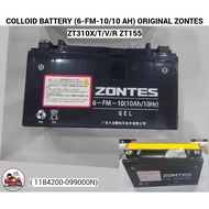 COLLOID BATTERY (6-FM-10/10 AH) ORIGINAL ZONTES  ZT310X/T/V/R ZT155 ( 1184200-099000)