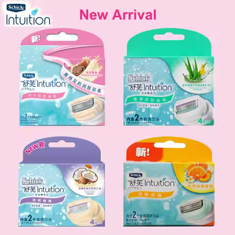 Women Shaver Girl's Epilator New Schick Intuition Razor Blades Advanced Moisture Shaving Body Bikini