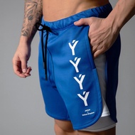 YYYY Men's 2-Layer Sports Shorts High Quality Imported Products