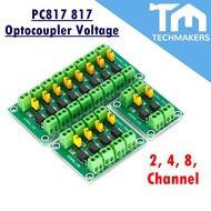 PC817 817 1,2,4,8-Way Optocoupler Voltage Control Switching Module Voltage Isolation Board TechMaker