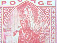 英國郵資片-1888年大英帝國維多利亞女皇全身像郵資片(未使用)