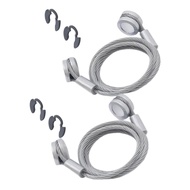 【NEW】for Dusledel 2Pcs Hood Restraint Cable Kit for Peterbilt 389 388 384