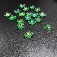Transparent AB Color Coated Clover Petal Flower Cups 16mm