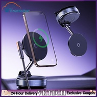 【Local Shipment】For MagSafe 15W Wireless Charger Vacuum Magnetic Phone Holder Car Mount Charger Suct