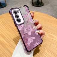 เคสโทรศัพท์คอลไฟร์เกิร์ลสำหรับ Oppo Reno 12 5G Reno 12 F Reno12 Pro 5G เคส12F หรูหราป้องกันผงกากเพชร