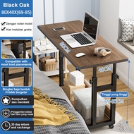 Furniture Meja Samping Adjustable Meja Belajar Portable Meja Laptop Lipat Adjustable dengan Roda