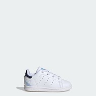adidas - 休閒 Stan Smith 幼兒運動鞋（彈性鞋帶） 兒童 訓練 白色