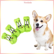 Yoo 4pack Durability Dog Socks Thickened Paws Protectors Outdoor Paws Protectors