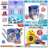New KD Data Cable [ VIVAN ] 4 Brand Types | 3.0A Fast Charging quick