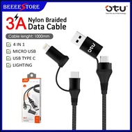 OTU new fast usb cable 4in1 data cables DL-13F type-c to type-c/lighting usb to type-c/lighting char