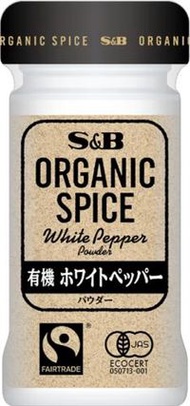 S&B OS有機白胡椒（粉）25g