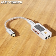 KEYSION Dongle ประเภท C USB DAC AMP เสียง HiFi หูฟังเครื่องถอดรหัสแอมพลิฟายเออร์2 * CS43198 2 * ชิป 