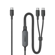 🌟全新行貨🌟Anker - 120cm 4ft 一拖二充電線 2合1充電傳輸線 140W PD Apple Ios 及Android Type C 叉電線 充電線 數據線 A8895H11