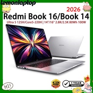 2026 Redmi Book 16 Redmi Book 14 Ultra 5 125H / Core5-220H 14"/16" 2.8K/2.5K 80Wh 100W Redmi Laptop
