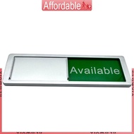 GLO Magnetic Office Board In Use or Available Sign Vacant Occupied Sign Magnetic Slider Door Sign Gr