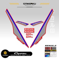 SUZUKI STRIPING CRYSTAL TUNE MOTIF X52 STICKER CRYSTAL TUNE CUSTOM STICKER ORIGINAL CRYSTAL MOTORCYC
