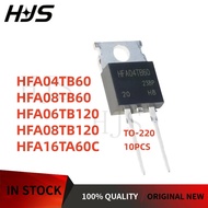 10Pcs New HFA04TB60 HFA06TB120 HFA08TB60 HFA08TB120 HFA16TA60C for module TO-220-2 chip ic mos NXST