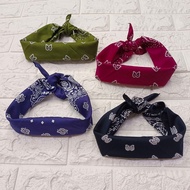 Kie bandana square scarf headband Thailand 100% cotton 53 x 53 cm