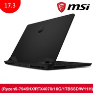 MSI 微星 Alpha 17 C7VG-027TW （ Windows 11 Home/ Ryzen 9-7945HX/ RTX 4070/ 16G/ 1TB SSD）17吋電競筆電_廠商直送