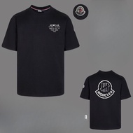 Mo * ier Round Neck All-Match Printed Pure Cotton Short-Sleeved Loose Men Women Casual T-Shirt Top