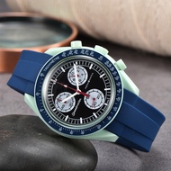 2026 Fashion Sports wish Men Quartz Watch High Quality Oujia Six-Hand Luminous Tape Watch 605