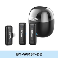 BOYA BY-WM3T Mini 2.4GHz Wireless Microphone ไมโครโฟนไร้สาย พร้อมกล่องชาร์จ ของแท้ BOYATHAILAND ประก