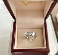 แหวนเงินแท้925 น้ำหนัก 4กรัม เพชรโมซาไนท์0.50 กะรัต น้ำ99