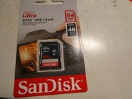 SanDisk Ultra SDXC 64GB 記憶卡 48MB/s
