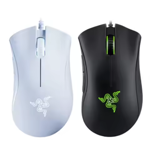 Original Razer DeathAdder Essential Wired Gaming Mouse Mice 6400DPI Optical Sensor 5 Independently B